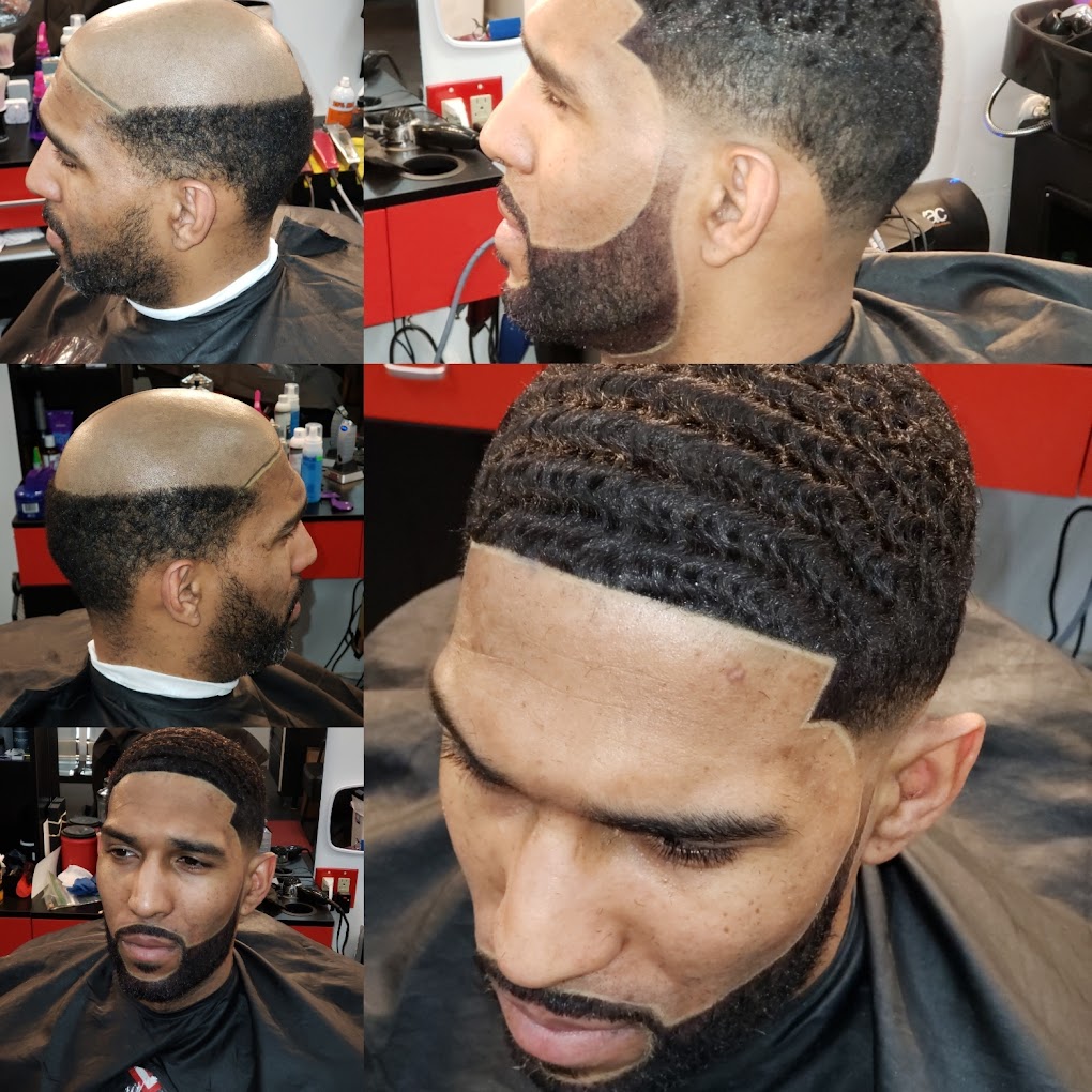 Signature fade, beard sculpt & 360 waves